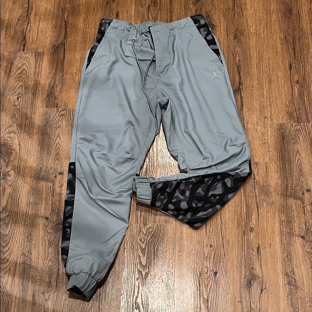 Nike Air Jordan City Men's Pants Warm-Up Jumpman Black Gray Retro 34 (B6)